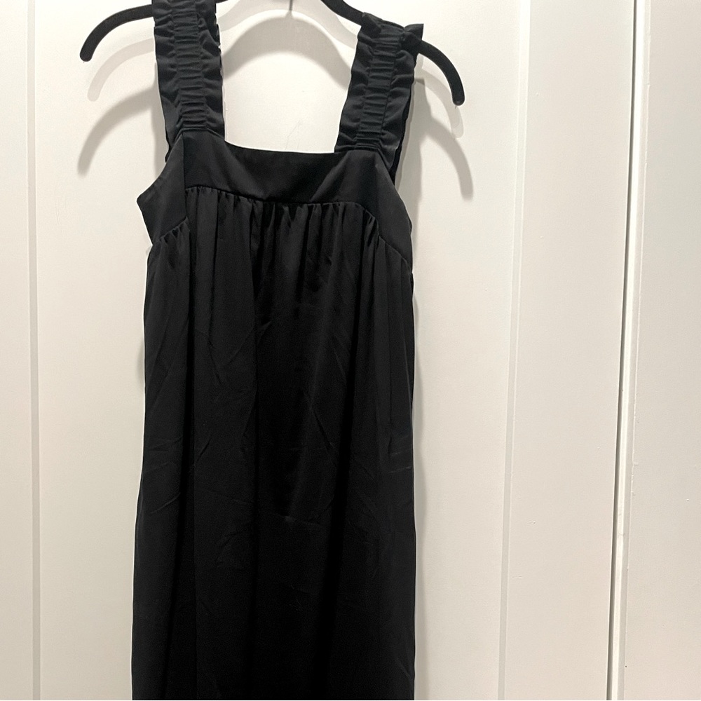 Square neck, loose fitting sundress w POCKETS